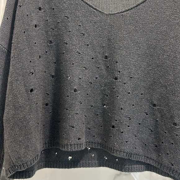 Cotton by autumn Cashmere woman’s cropped sweater size small - Picture 9 of 10